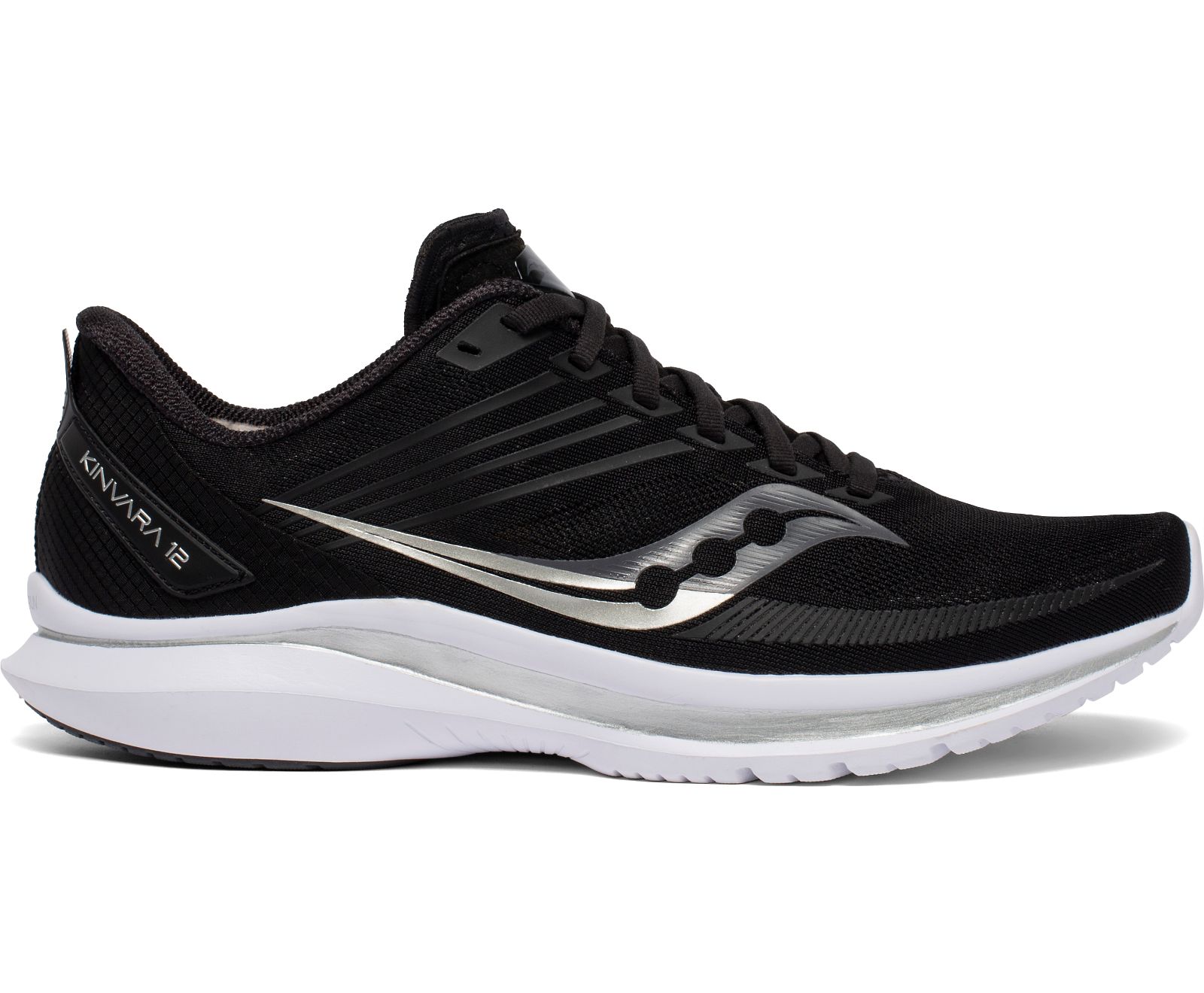 Saucony Kinvara 12 Men\'s Running Shoes Black / Silver | Canada 524RVDW